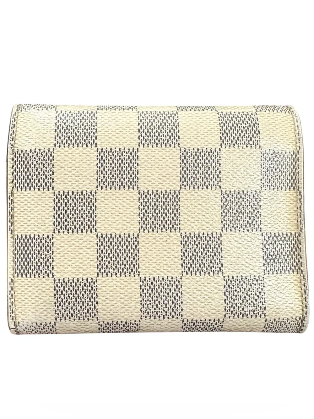 Louis Vuitton Damier Azur Victorine Leather Trifold Compact Wallet